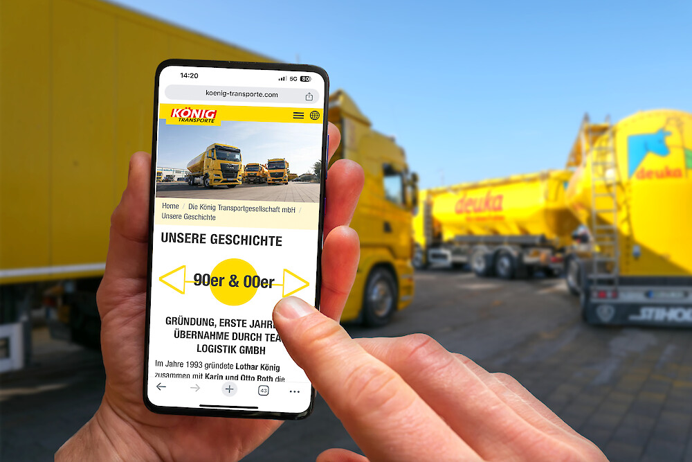 Jetzt auch wieder via Handy erreichbar: Als Web-App passt sich die neue König-Website optimal der Darstellung auf allen gängigen Mobiltelefonen an (© deuka Tiernahrung Cremer).