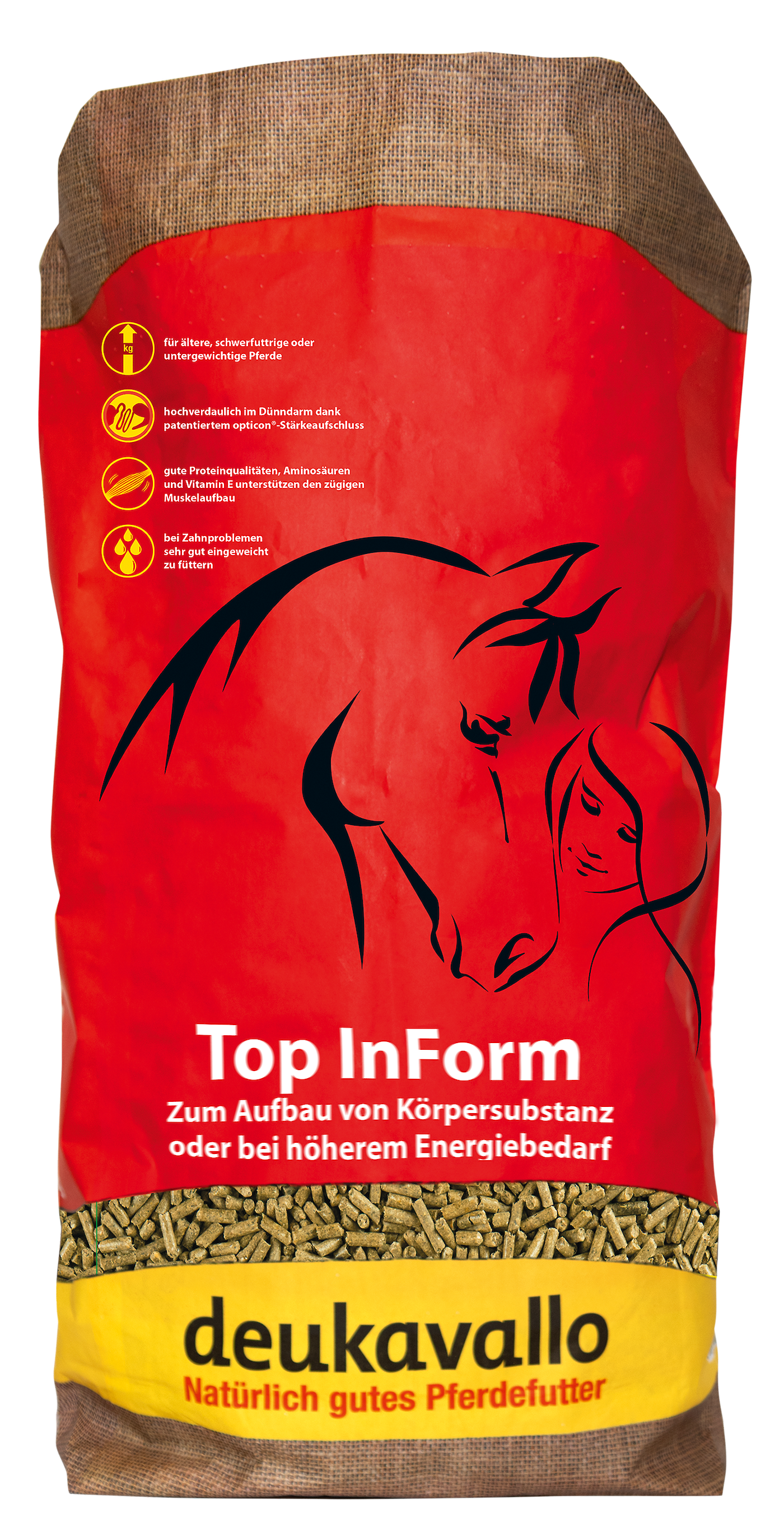 Moderne Krippenfutter wie deukavallo Top InForm ermöglichen eine einfache und energiereiche Fütterung (© Deutsche Tiernahrung Cremer).
