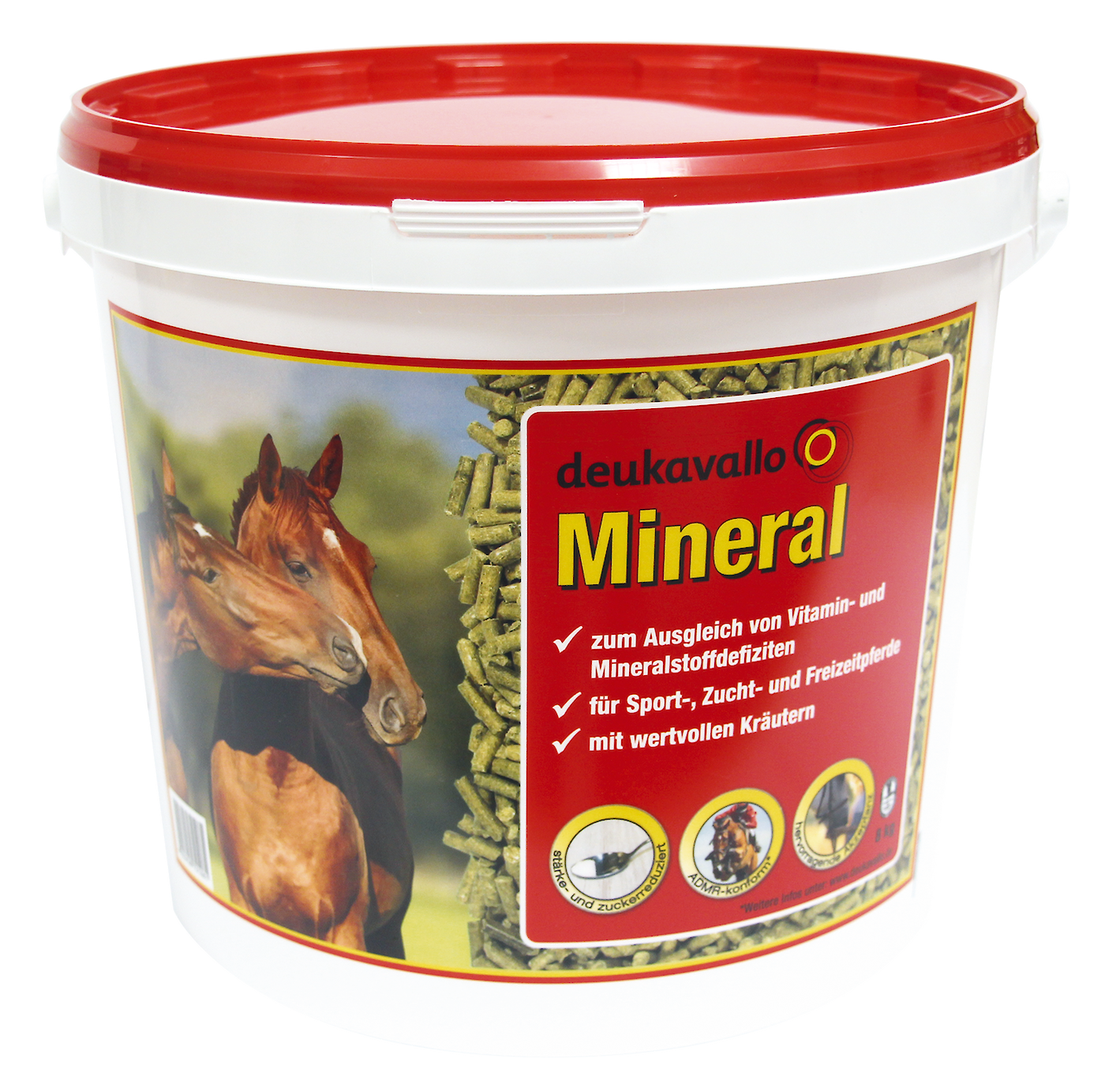 Um den Magnesiumbedarf von Sportpferden zu decken, ist eine zusätzliche Gabe von Mineralfuttern wie deukavallo Mineral sinnvoll (© Deutsche Tiernahrung Cremer).