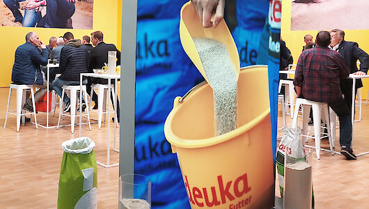Viele Platz für freie Gedanken und einen offenen Austausch - der deuka Stand auf den AGRAR Unternehmertagen 2022 (© deuka Tiernahrung Cremer).